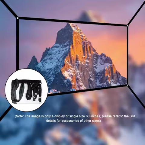 Extended soft screen 60 inches/72 inches/84 inches/100 inches/120 inches/150 inches. Multiple sizes 