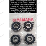 PACKAGE OF 4 YAMAHA BEARING SET FOR FRONT AND REAR WHEELS FOR JUPITER SERIES VEGA SERIES F1Z R ALFA 