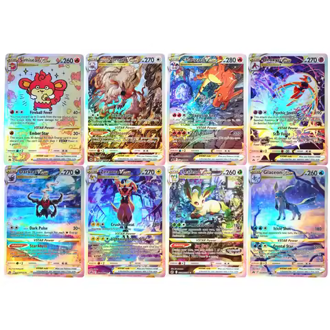 Proxy Pokemon Card Simisear Zoroark CHarizard Deoxys Darkrai Leafeon Glaceon Vstar Swsh262 English T