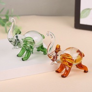 Handmade Stained Glass Animal Decoration Nordic Simple Style Glass Elephant Baby Elephant Decoration