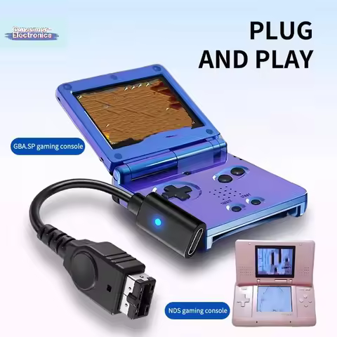 【1PC USB Type C Charging Cable For GBA SP Game Boy Advance With LED Indicator Light Power Supply Wir