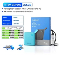 ORICO e-FOX B5 PLUS Portable SSD, a compact external solid-state drive designed 256gb