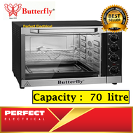 Butterfly 70L Electric Convection Oven BEO-5275 with Separate Upper Lower Temperature Control Grill Rotisserie