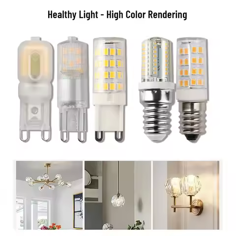 3PCS G9 LED MINI Bulbs:1.5W /2W/3W AC 220V, SMD 2835 G9&E14 Lights, Super Bright, Household 30-80W H