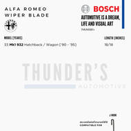 BOSCH ใบปัดน้ำฝน Alfa Romeo อัลฟาโรเมโอ Aerotwin /  Aerotwin Plus ไร้โครง BOSCH Wiper Blade for Alfa