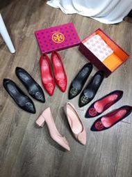 Chris代購 美國Outlet 感恩節特價 Tory Burch 經典尖頭鞋 娃娃鞋 多色可選 跟高5.5CM