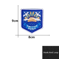 STALKER Russian Flag Embroidered Patches Army Military Skull Patches Tactical Emblem Appliques Russi