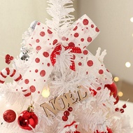 danglan-Mini Christmas Tree with Music Box White RedDecorations Christmas SuppliesChristmas Ornament