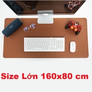 [Large Size 160x80 cm] Leather Table Mat Laptop Computer Mouse Pad Large Size Multi-Color, Waterproo