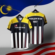 2025  Malaysia Independence Day 68th Anniversary Sports Jersey Casual Outdoor Sports Football Top