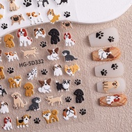H234 Cute 5D Cat Nail Sticker Dog/ Rabbit/ 5D Nail Sticker/