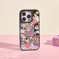 飛天小女警貼紙亂花鏡面防摔MagSafe iPhone手機殼