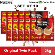 Nescafe Original 3-in-1 Coffee Twin Pack (set of 10) by MAVENS COLLECTION