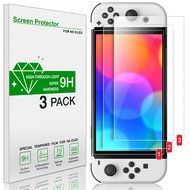 3PC 9H HD Protective Tempered Glass For Nintendo Switch Oled NS Screen protector Glass Accessories F