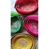 READY STOCK 3 in 1 Set Bekas Kuih Raya Tudung Saji Anyaman Mengkuang Nyiru Dish Cover Set