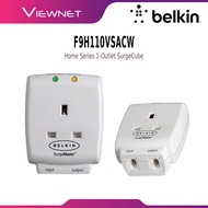 BELKIN F9H110VSACW SINGLE MASTER CUBE 1 WAY SURGE PROTECTOR EXTENSION SOCKET PLUG WITH TEL PROTECTIO