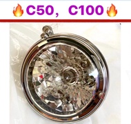 Honda C50 / C100 Head Light Head Lamp Front Lamp C50 C100 Lampu Depan Siap Bulb & Socket Bulb COMPLE
