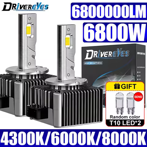 D3S LED 4300K 6000K 8000K Car Lights Canbus ZD1S D2S D3S D4S D5S D8S D1R D2R D3R D4R Two-sided CSP 6