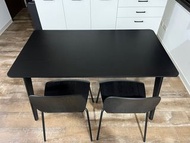 IKEA餐桌椅組：LISABO 餐桌｜SIGTRYGG 餐椅