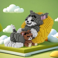 New Product Compatible Lego Building Blocks Cat and Mouse Tom Jerry Assembled Toy Ornaments Boys Gir