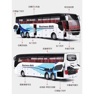 Business Business Bus Bus Deluxe Airport Bus Large Toy Car Children Simulation Open Door Alloy Bus