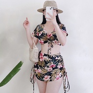 Đồ bơi nữ bikini đi biển nữ [XẢ KHO] sẵn mút ngực quần đùi bên trong FreeSize từ 40-60kg - Đồ bơi Mí
