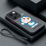 OPPO Reno 15 Pro 5G Reno15 F 5G Doraemon Name Custom Candy Color Case Cover Cartoon Anti Slip Hard C