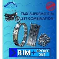 UNION CYCLE TMX SUPREMO 17 INCHES RIM SET (RIM + SPOKE SET COMBINATION)