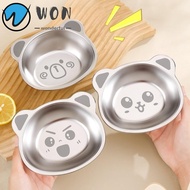 WON Children Food Container, 316 Stainless Steel Eco-Friendly Kid Meal Bowl, Portable Anti Scalding 