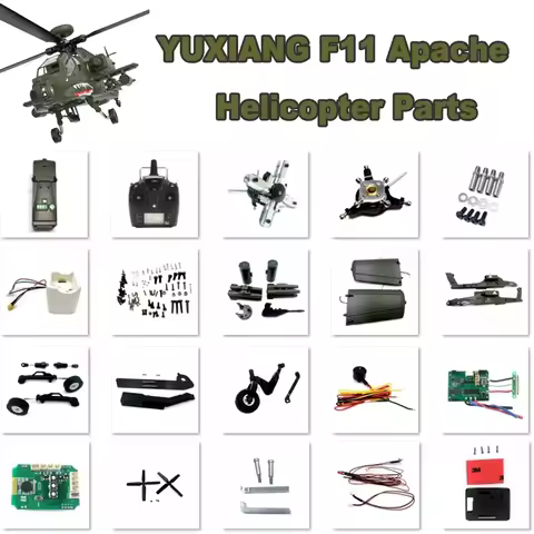 YUXIANG F11 Apache AH-64D 1/32 Accessories Body Battery ESC Motherboard Blade Nose Landing Gear Serv