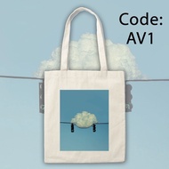 AFFORDABLE KATSA CANVAS FASHION TRENDY TOTE BAG AESTHETIC VIEW