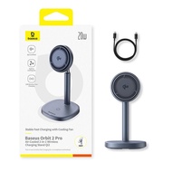 Baseus Qi2 Orbit 2Pro Magnetic Wireless Charger 2-in-1 แท่นชาร์จไร้สาย 15W ระบายความร้อนโทรศัพท์