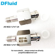 1pc  JIS B 8244 W22-1/14"LH W22-1/14"RH Cylinder Valve Connection CO2 Ar N2 CH4 H2 Japan Cylinder Fi