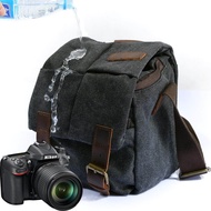 New 2021 Super High Quality Vintage Canvas Camera Shoulder Bag Waterproof Dslr Sling Case For Canon 600D 60D 700D 650D 6D 70D 5D3 5D2