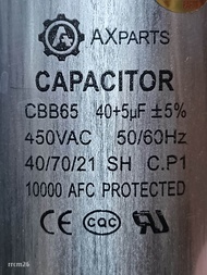 aircon capacitor 40+5uf/450v