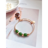 ADJUSTABLE ROSE GOLD CORAL LUCKY BANGLE FOR KIDS