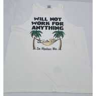 White Art T-shirt singlet 2XL