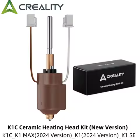 Creality 2025 New Version K1 Series Ceramic Heating Block Kit Terminal with Buckle Compatible with K