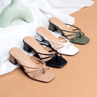 DIATA Women's trendy tofu heel sandals, gladiator heel sandals heels for women