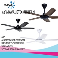 MAVA MINI JETO 42"CEILING FAN WITH REMOTE CONTROL KIPAS CEILING KECIL DEKA ELMARK ALPHA NSB FAN
