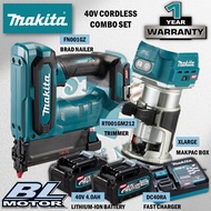 🔥RAMADAN SALES🔥 MAKITA 40V Cordless Combo Set ( RT001GM212 Trimmer 6.35MM (1/4"), 9.53MM (3/8") / FN