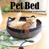 Pet bed, Cat bed, dog bed, woven pet bed, woven cat bed, rattan cat bed, cat scratching board