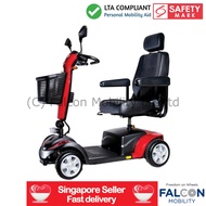 Budget-Lite Deluxe Large Mobility Scooter - LTA Compliant Personal Mobility Aid (PMA) with Safety Mark Charger