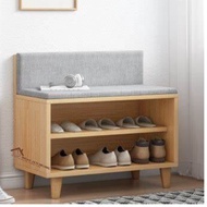 rak sandal sepatu bench sofa multifungsi kayu jati solid aesthetic