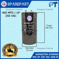 BNH -159KAPASITOR STARTING 400 Uf MFD Mikro 250V San-Ei SOKET