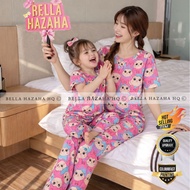 (BELLA HAZAHA) (LENGAN PENDEK) PYJAMAS MALAM RAYA SEDONDON IBU ANAK BY BELLA HAZAHA, KUALITI UPGRADE