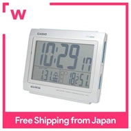 CASIO Alarm Clock Electric Wave Silver Digital Always On Living Environment Temperature Humidity Calendar Display DQL-130NJ-8JF