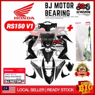 RS150 V1 BLACK BODY COVER SET RS V1 HITAM COVER SET 100% ORIGINAL HONDA 06900-K56-M60ZC 86000-K56-M60ZC HONDA ORIGINAL