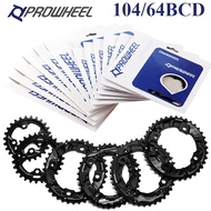 PROWHEEL Bicycle Chainring 26/28/36/38T Double Speed Chainwheel 64/104BCD MTB Chain Ring for 10/11Sp