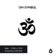 "OM Symbol" CUDDLEINK Matte Ink Tattoo